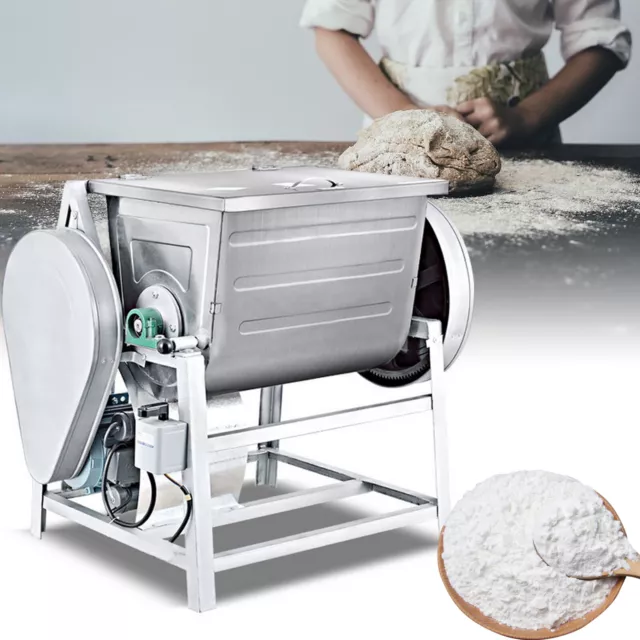30QT Commercial Electric Dough Mixer Stand Flour Mixing Machine Stainless Steel