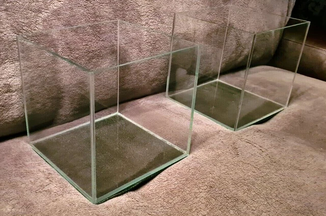 1x Ultra Clear Glass Aquarium Betta / Siamese Fish Tank 5mm Glass 25 x 25 x 25cm