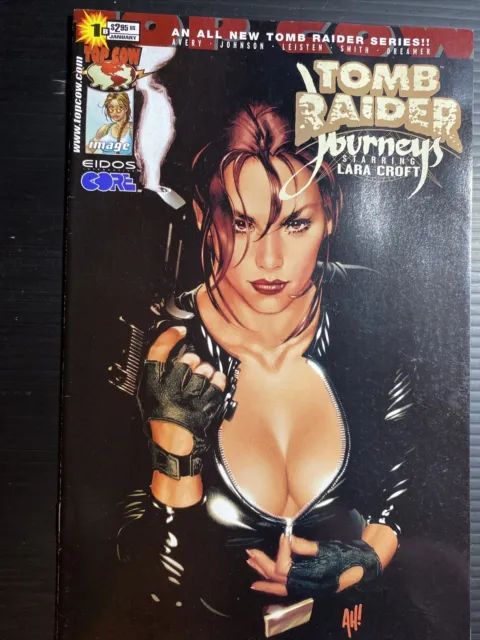 TOMB RAIDER JOURNEYS #1 (2001) Adam Hughes Cover Image Top Cow AH! Lara Croft