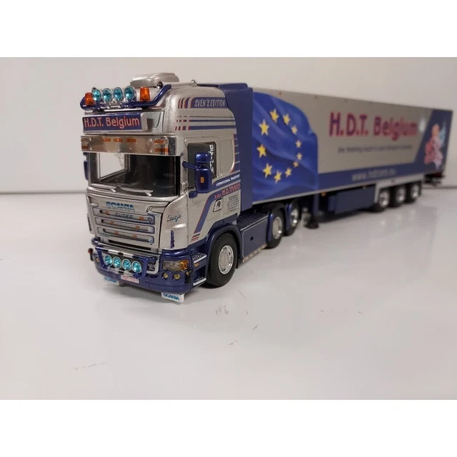 Camion Scania 141 Avec Remorque Frigorifique WSI - Modèle 1/50 échelle, Neuf