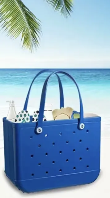 Sapphire Blue XL Large Size EVA Beach Sports Travel Bag Tote (Bogg Style Model)