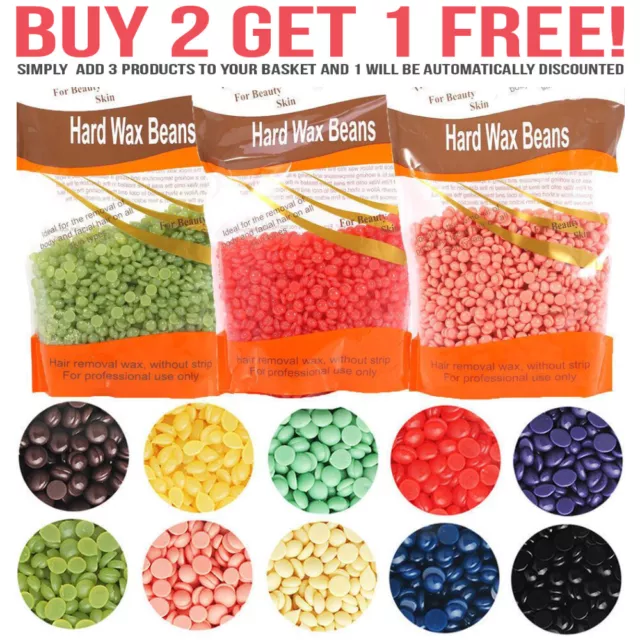 Hard Wax Beads Beans For All Waxing Types Depilatory Hair Removal Warmer Heater