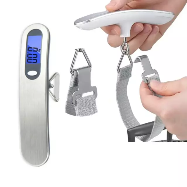 Digital LCD Travel Luggage Scale Portable Hanging Electronic Weight Measure 50Kg