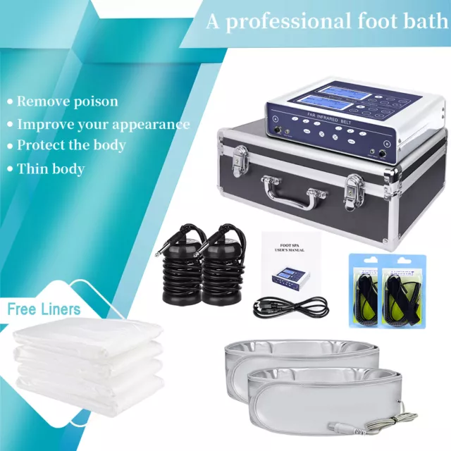 Dual User Ionic Foot Bath Spa Detox Tens Muscle stimulation Cleanse Machine