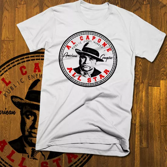 Mob boss T-shirt, all sizes white tee, mobster, weed mafia, gangster, Chicago