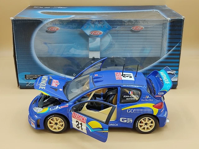 LJ179 SOLIDO RACING 9032 1/18 Peugeot 206 Go WRC Rallye San Remo 2001 31 3467300090327
