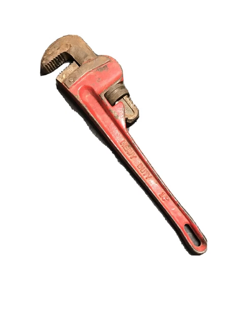 Vintage Heavy Duty Steel Pipe Wrench #14 China 14”