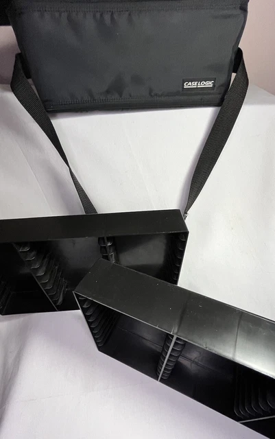 Case Logic 60 Audio Cassette Tape Holder Storage Carrier & Wall Mountable ￼