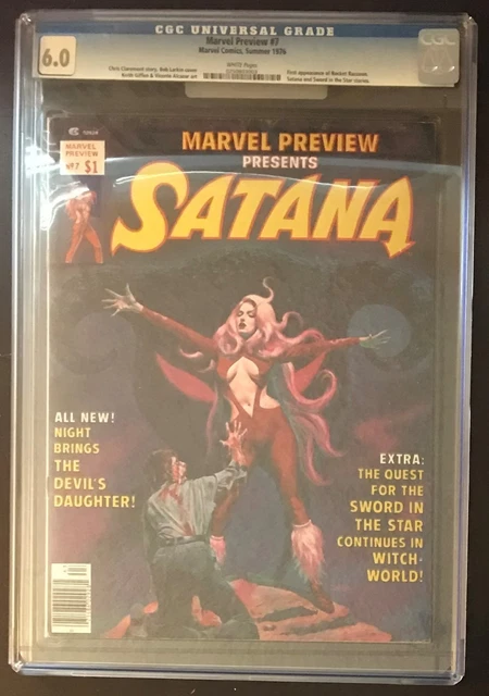 Marvel Preview 7 CGC 6.0 1976 Comic Book Magazine 1st Rocket Raccoon White Pages