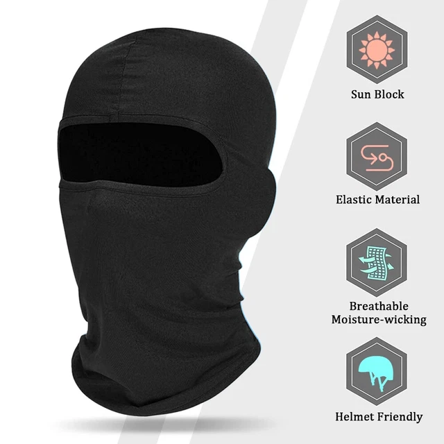 Balaclava Neck Gaiter for Motorcycle Ski Helmet Sun Protection Full Face Cover