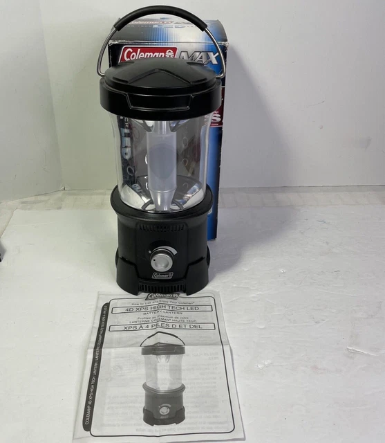 COLEMAN MAX LED 4D Battery Power Lantern 190 Lumen XPS Compatible 12