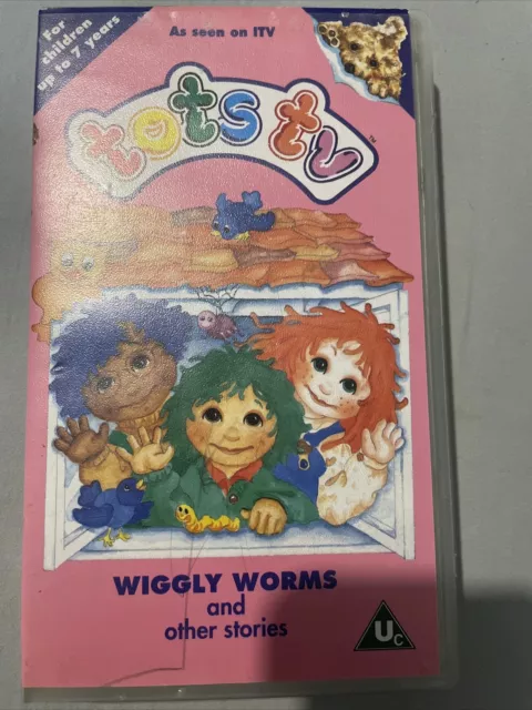 TOTS TV VHS Wiggly Worms And Other Stories. Vintage. Little Pen On Front Cover 7.00 - PicClick UK