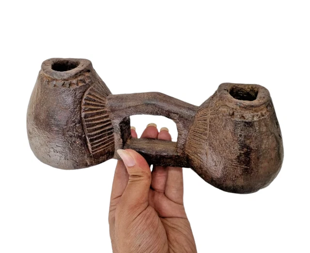 Ancienne Mesure à Grain En Fer Avec Marque En Laiton - Inde, Circa 1894 - Rare, Bon état