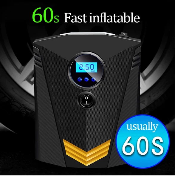 Compresseur d'air Portable de voiture de 12 volts cc, pompe de compresseur d'air
