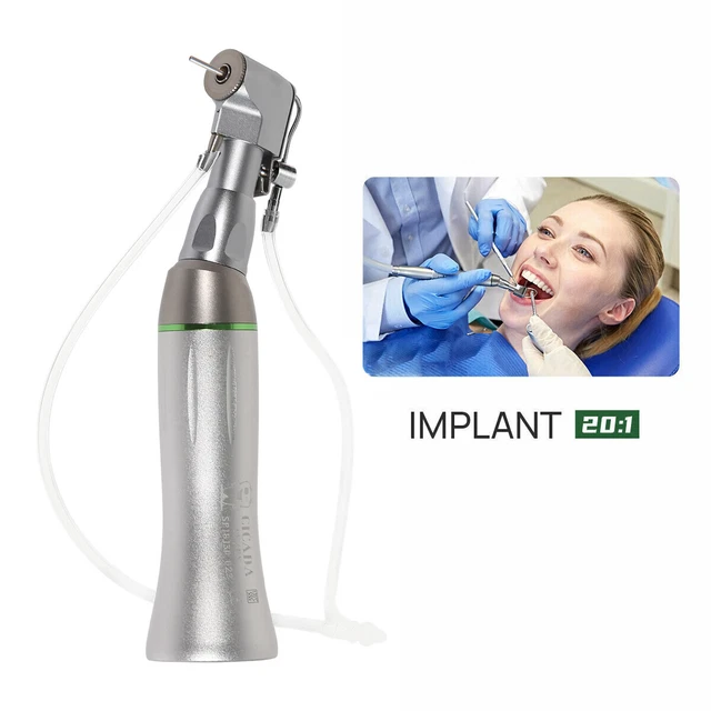 NSK Style Dental 20:1 Reduction Implant Slow Low Speed Contra Angle Handpiece US
