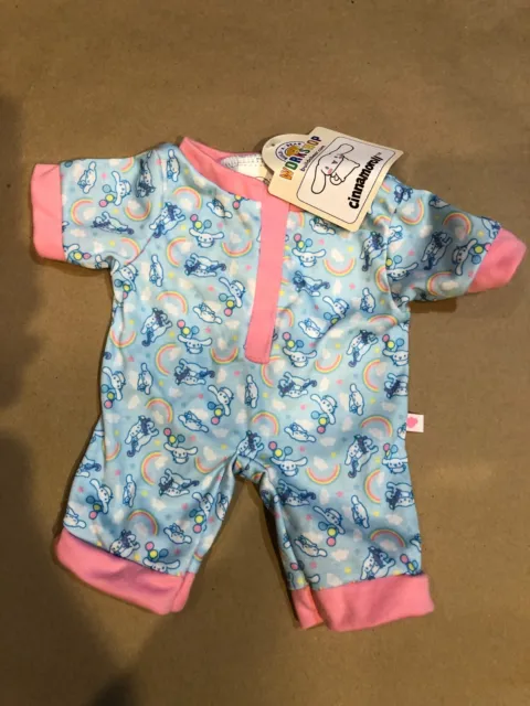 BUILD A BEAR Sanrio Cinnamoroll Sleeper Blue Pink Pajamas New NWT $36. ...
