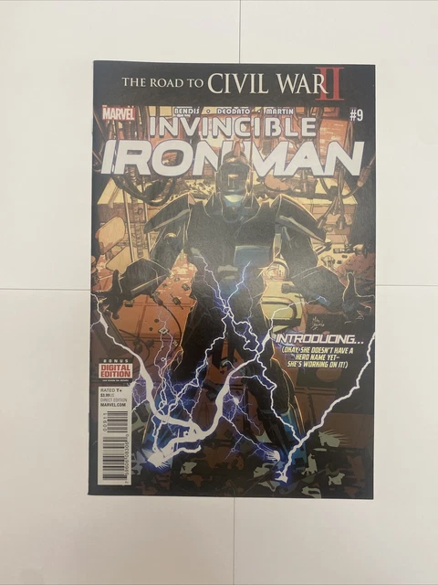 Invincible Iron Man #9 1st full appearance of Riri Williams Marvel Comics 2016