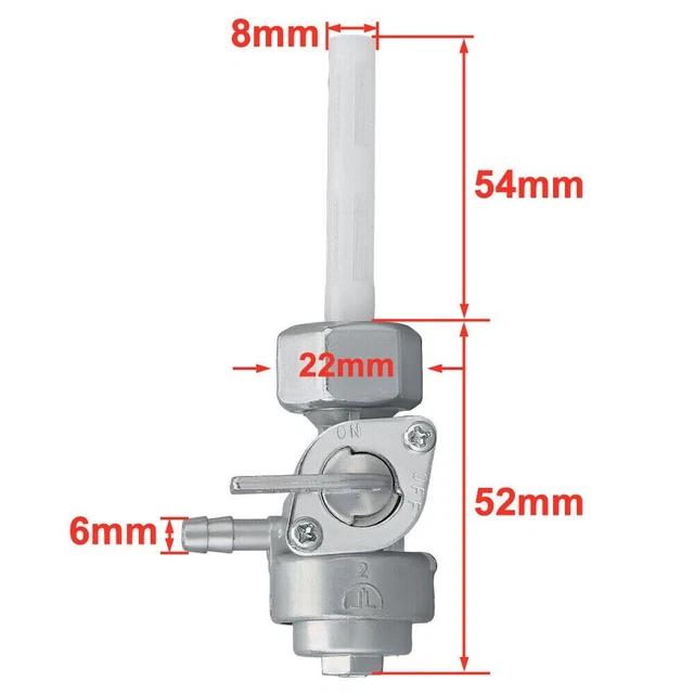 Petcock Válvula De Paso De Gasolina Para Generador Predator 69728 212cc 6.5HP – Gartenzube