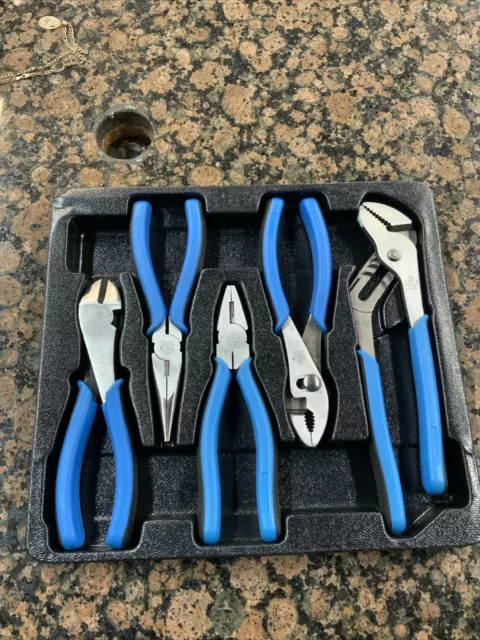 Cornwell Tools 5 Piece Pliers/Cutter Set Blue Handle