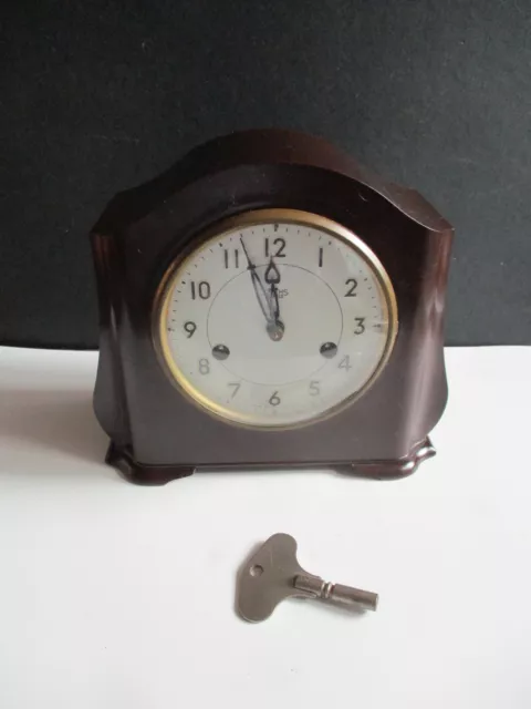 VINTAGE ENGLISH SMITHS Bakelite Deco Mantel Clock $63.15 - PicClick