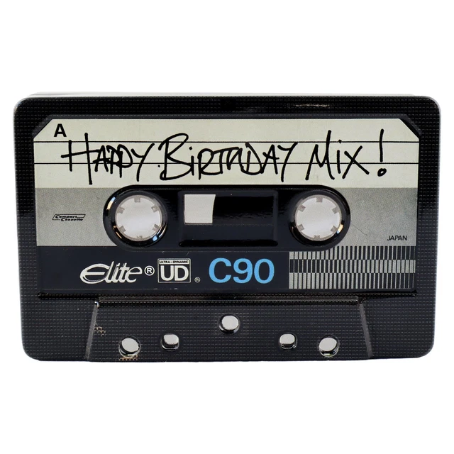 Blechbox Schatulle Dose Kassette Mixtape Blechdose 02 Happy Birthday