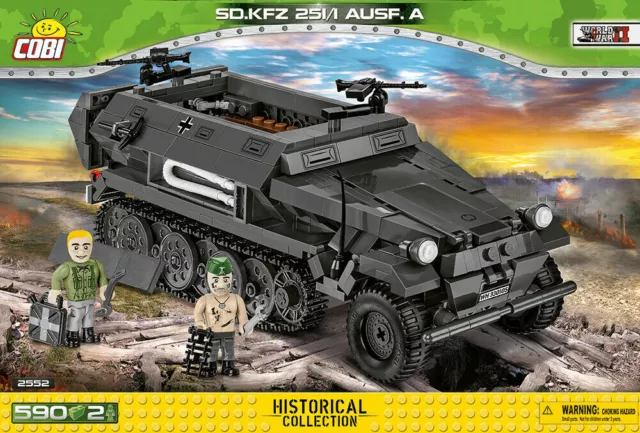 Cobi 2552 SD.KFZ 251/1 Ausführung A Bausatz 590 Teile Halbkettenfahrzeug