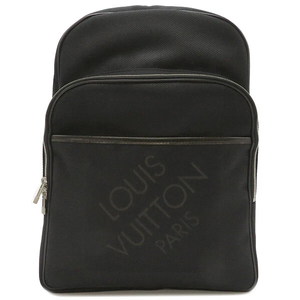 Louis Vuitton Ruck Sack Daypack Neo Bongo Black Matt Silver Hware N41104 Mens