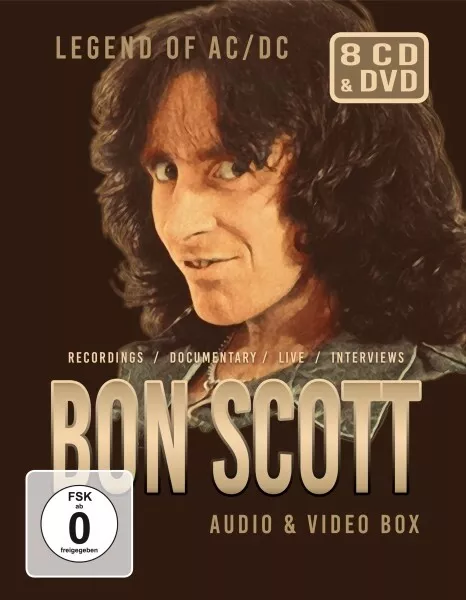 Bon Scott - 8Er Box-Set Cd+Dvd  7 Cd+Dvd Neu