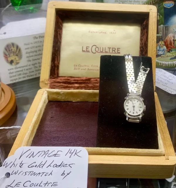 Vintage Le Coultre Ladies 14k Gold Wristwatch 2