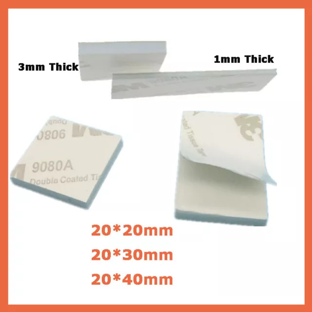 Almohadillas adhesivas cinta adhesiva tiras adhesivas fuertes de doble cara ambos lados 1 2 3 mm de espesor