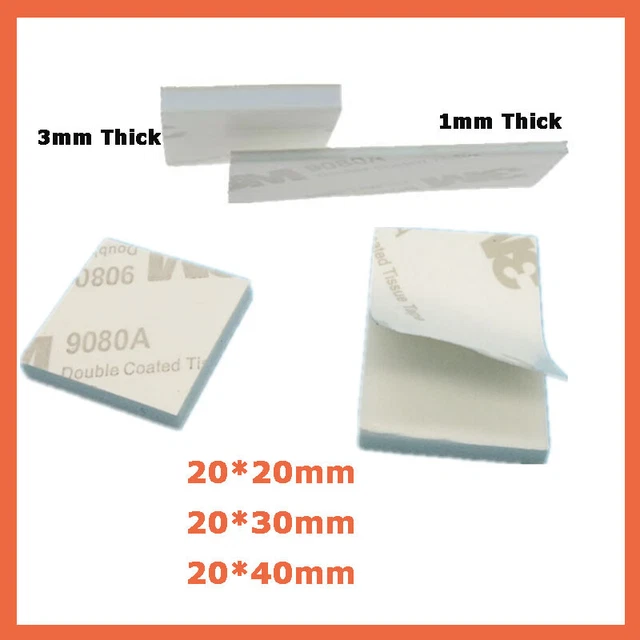 Almohadillas adhesivas cinta adhesiva tiras adhesivas fuertes de doble cara ambos lados 1 2 3 mm de espesor