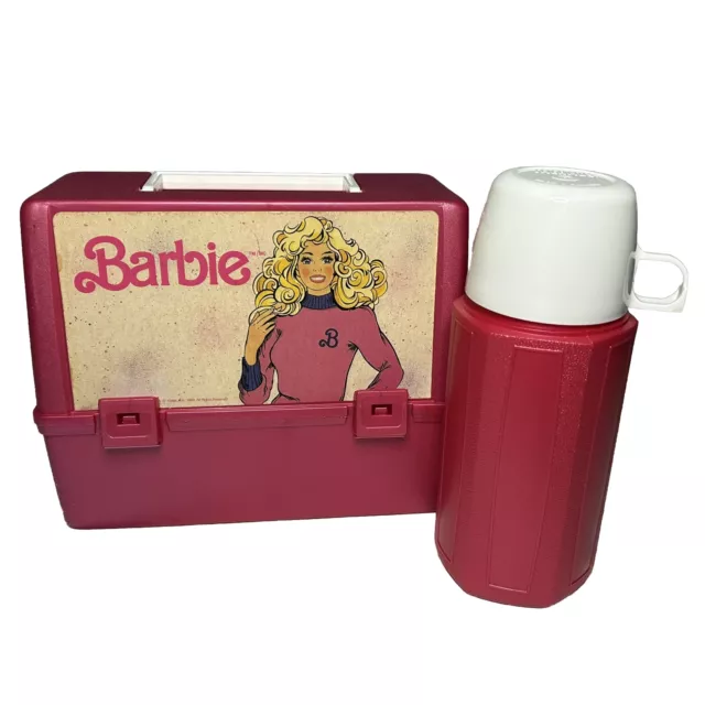 Vintage Mattel Y2K 1997 Barbie Lunch Box Thermos Pink Picnic -  India