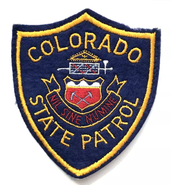 Colorado State Patrol Police Patch  4" -older version