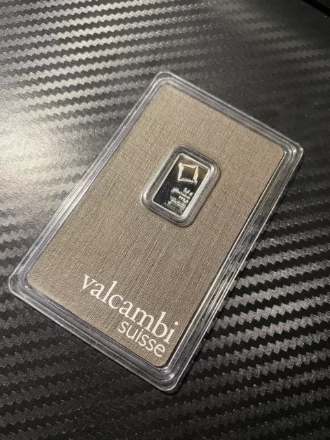 2.5 gram Platinum Bar - Valcambi (In Assay)