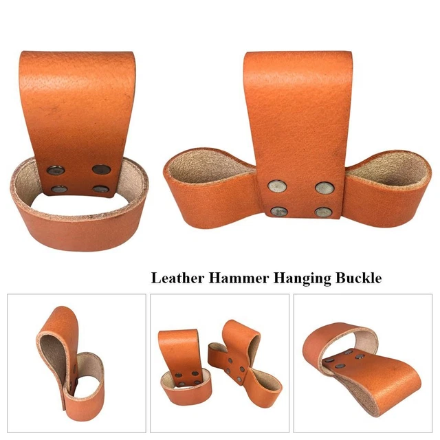 Herramienta Camping Cubierta Hebillas Colgantes Vaina Cuero Martillos Cubierta