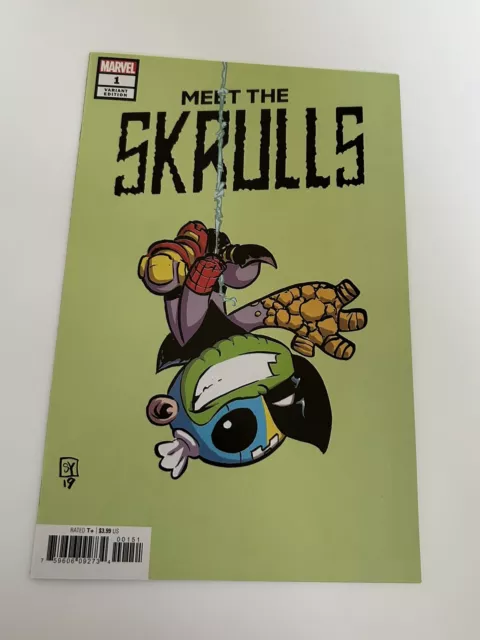 Meet The Skrulls #1 Skottie junges Baby Variante Cover Marvel Comics