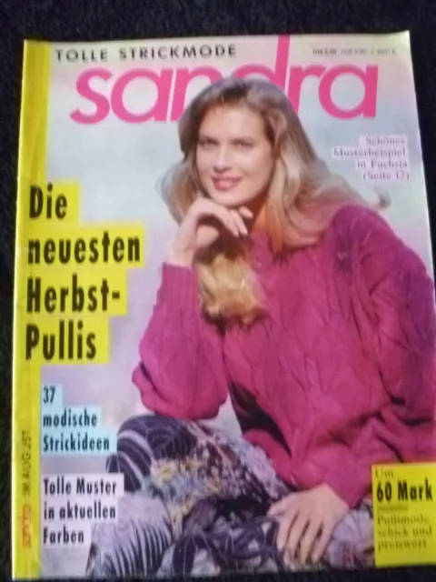 TOLLE STRICKMODE /sandra Heft 8/90