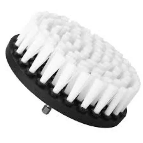 5 INCH LARGE WHITE SOFT Bristle Drill Brush - Ships from USA