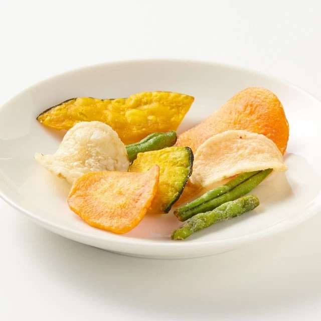 MUJI "Patatine fritte di verdure miste" senza glutine: prodotto in Giappone