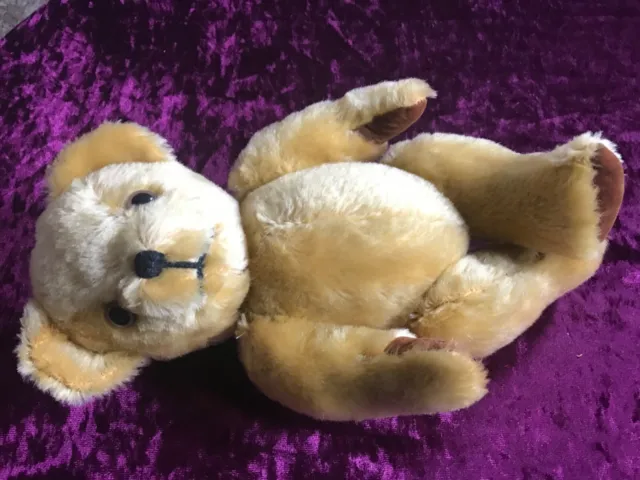 Mulholland&Bailie Vintage Teddy Bear 5 Way Jointed Moving Arms Legs Head Golden