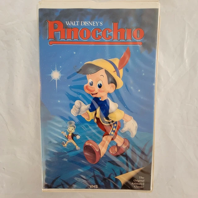 Pinocchio Original Animated Classic Black Diamond Vhs V Rare Black My