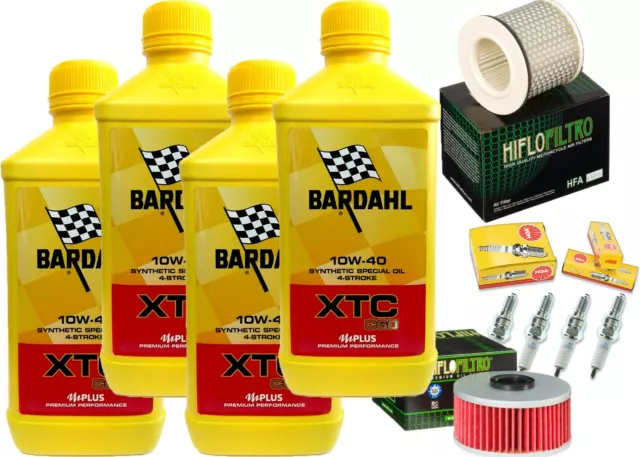 Kit Tagliando  Yamaha Fzr 400 600 Olio Bardahl 10W40 Filtro Olio Aria Candele