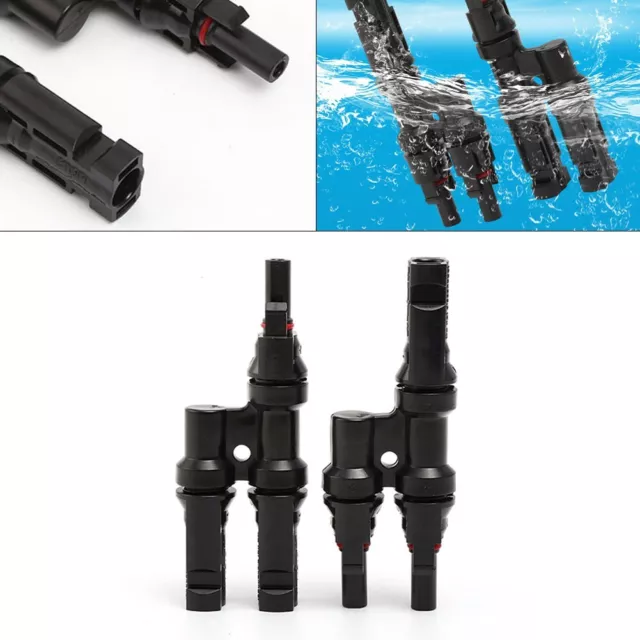 Effortless Solar Panel Connection with Reliable Male and Female Connectors
