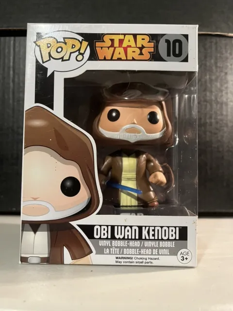 Funko Pop Star Wars #10 Obi Wan Kenobi Figure Black Box Vaulted Retired
