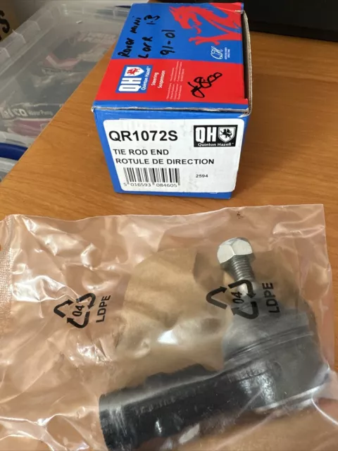 QH QR1072S Tie / Track Rod End fits ROVER MINI XN 1.3 Left or Right 91 to 01