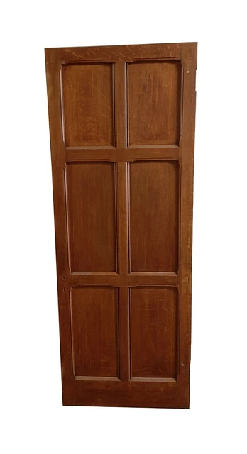 Arts & Crafts 6 Pane Oak Passage Door 77.75 x 29.75