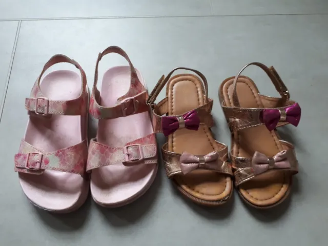 Laura Ashley Girls Summer Sandals bundle Infant size 10 two pairs