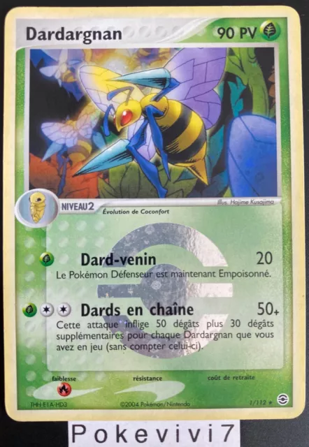Carte Pokemon DARDARGNAN 1/112 Holo Reverse Bloc EX Rouge Feu Vert Feuille FR