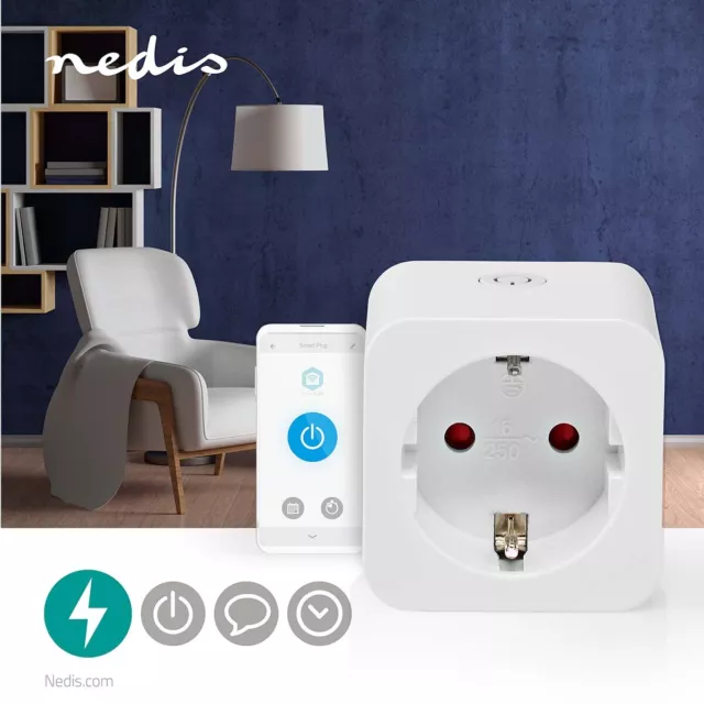 1x Smart Home Steckdose WiFi Stecker Wlan Alexa Google App gesteuert