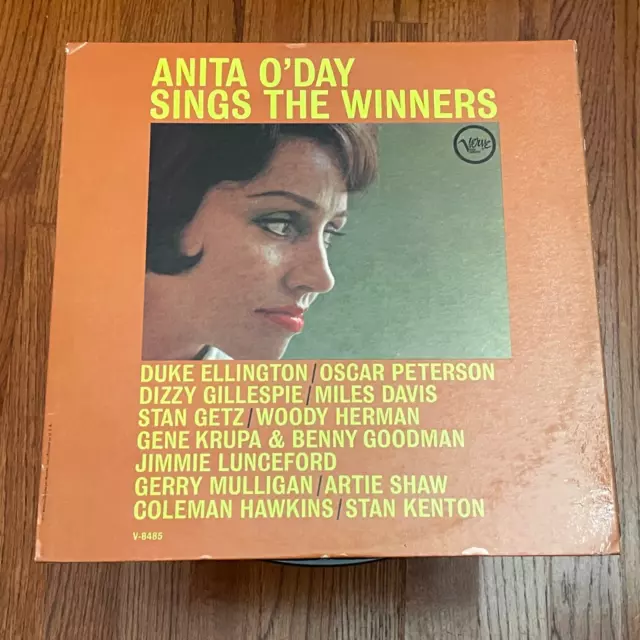 1963 - Mono - Anita O'Day Sings The Winners -  V-8485  LP Vinyl